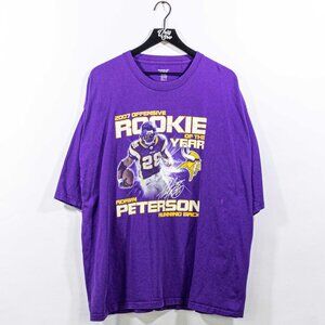 Adrian Peterson 2007 Offensive Rookie Of The Year NFL T-Shirt Reebok XXL Y2K